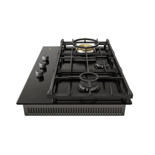 30" Tempered Glass Tri-Ring Gas Cooktop Series | GLG30301