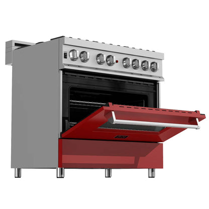 ZLINE 36" Bundle Range RAS-RM-36 & Range Hood 8654RM-36, 2KP-RASRMRH36