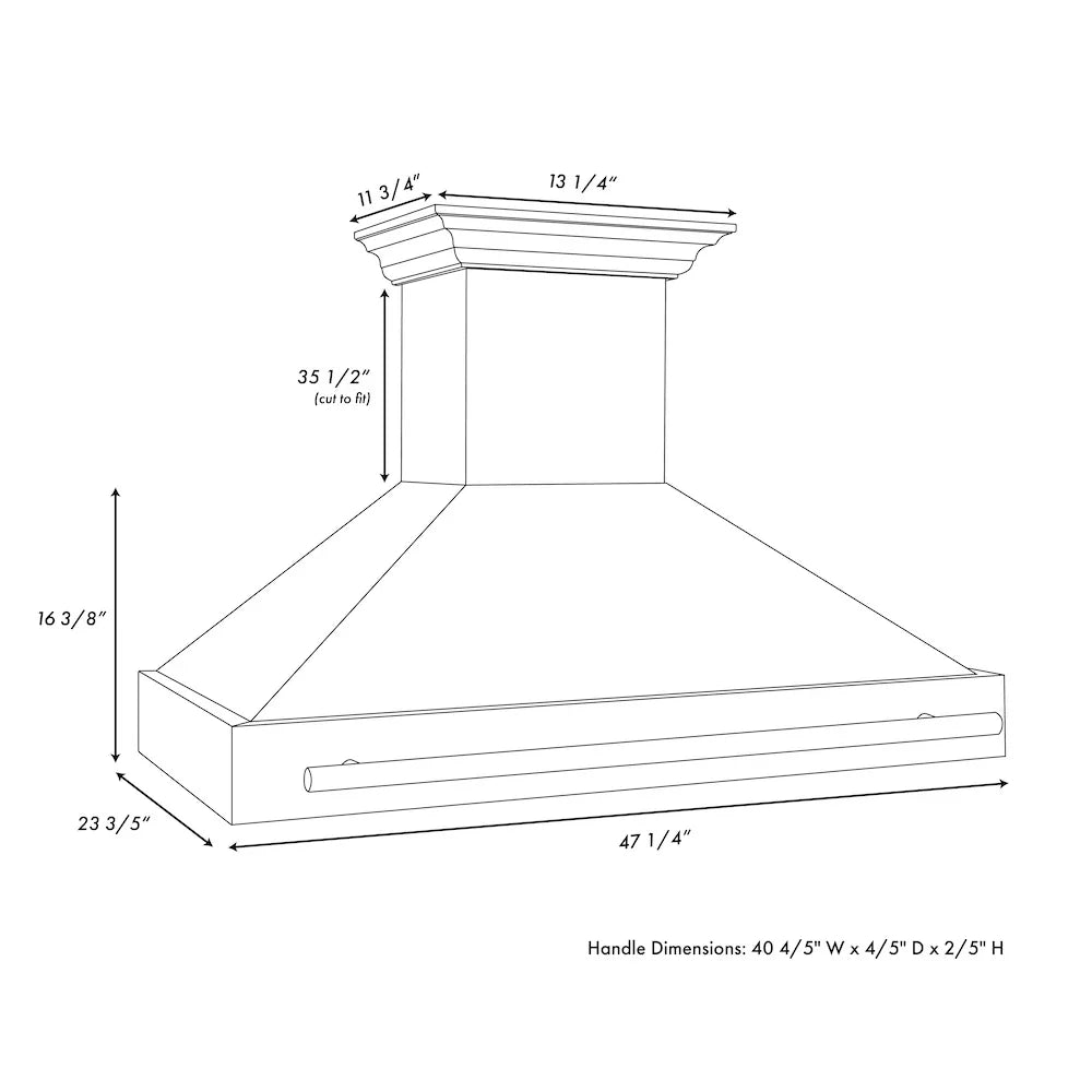 ZLINE 48" Autograph DuraSnow White Range Hood 8654SNZ-WM48-CB