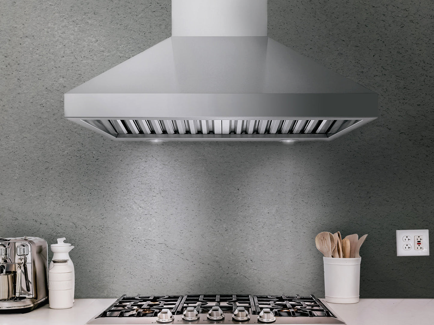 60 Inch 1200 CFM Wall Mount Range Hood - VICTORY TwisterMAX