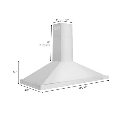 ZLINE 48" Bundle Range RA-48 & Range Hood KB-48, 2KP-RABGRH48