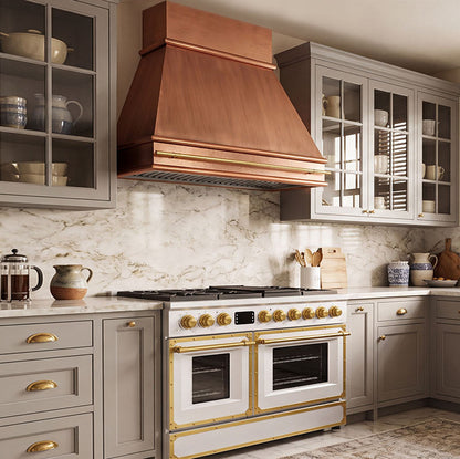 NAUXUS - Custom Copper Pyramid Range Hood - CHPR01