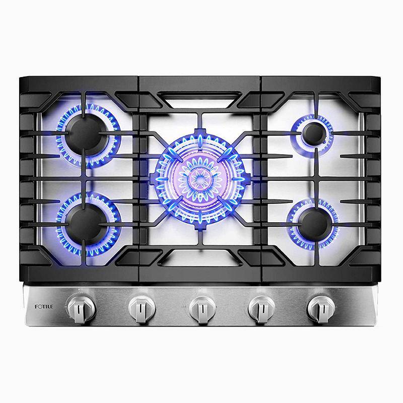 30" Stainless Steel Tri-Ring Gas Cooktop Series | GLS30501