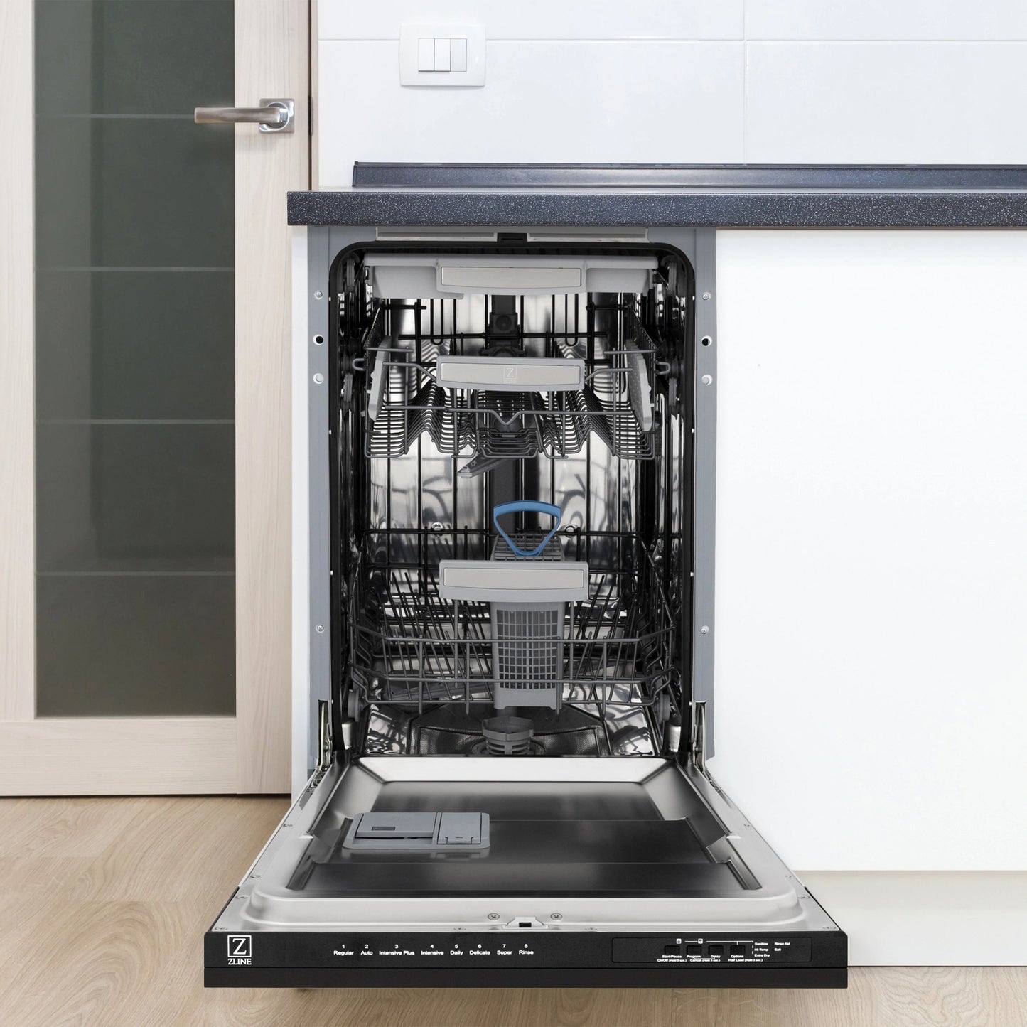 ZLINE Autograph 18" Dishwasher Black Stainless, DWVZ-BS-18-G