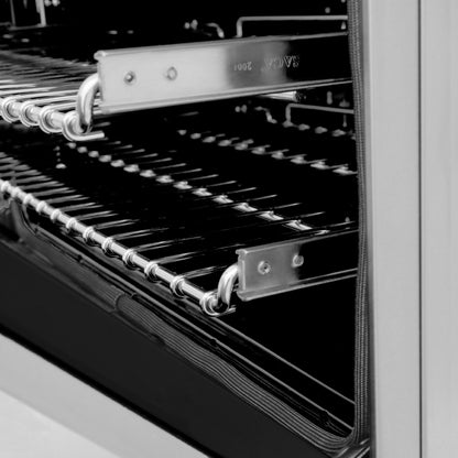 ZLINE 24" Autograph Dual Fuel Range, Stainless, Black accents, RAZ-24-MB