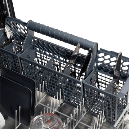 ZLINE 24 in. Panel-Included Monument Series 3rd Rack Top Touch Control Dishwasher with Color Options and Stainless Steel Tub DWMT-BS-24
