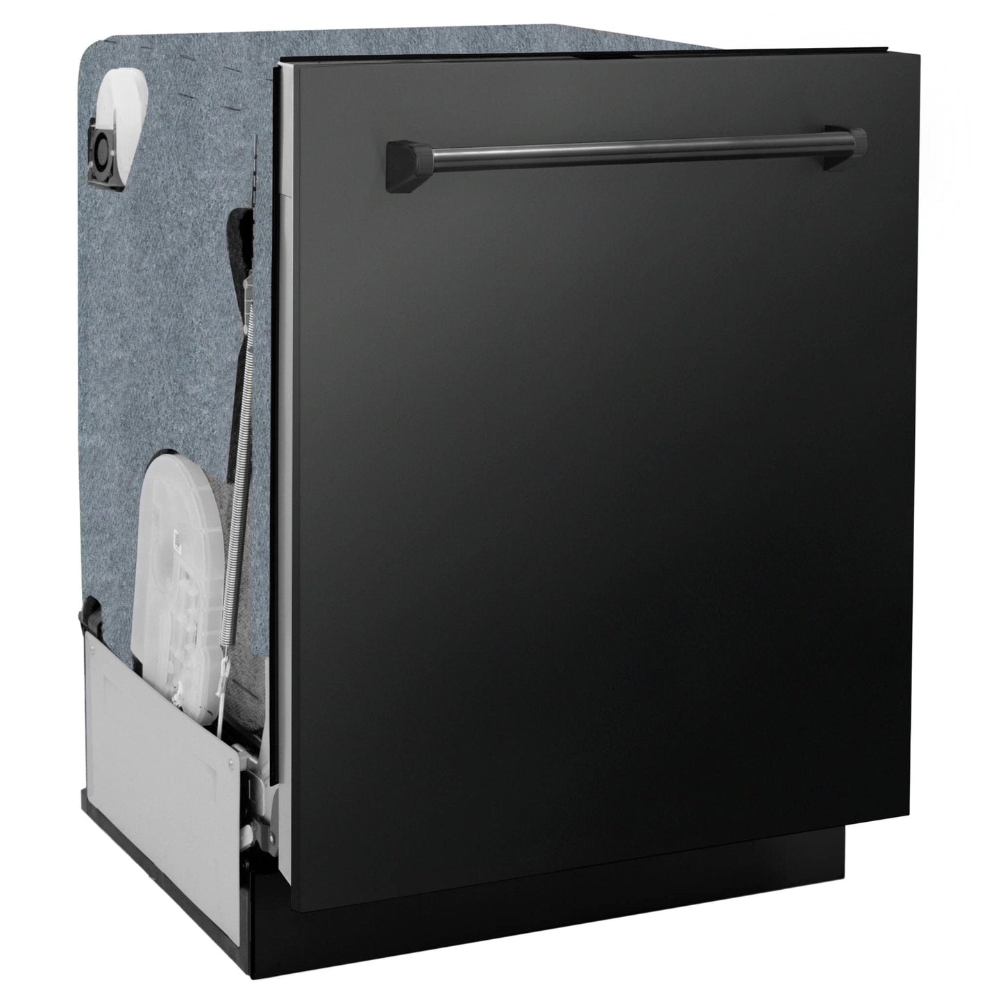 ZLINE 24 in. Panel-Included Monument Series 3rd Rack Top Touch Control Dishwasher with Color Options and Stainless Steel Tub DWMT-BS-24
