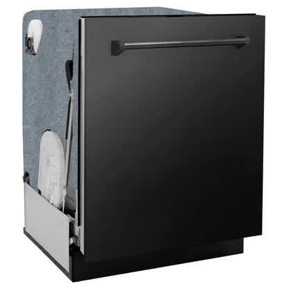 ZLINE 24 in. Panel-Included Monument Series 3rd Rack Top Touch Control Dishwasher with Color Options and Stainless Steel Tub DWMT-BS-24