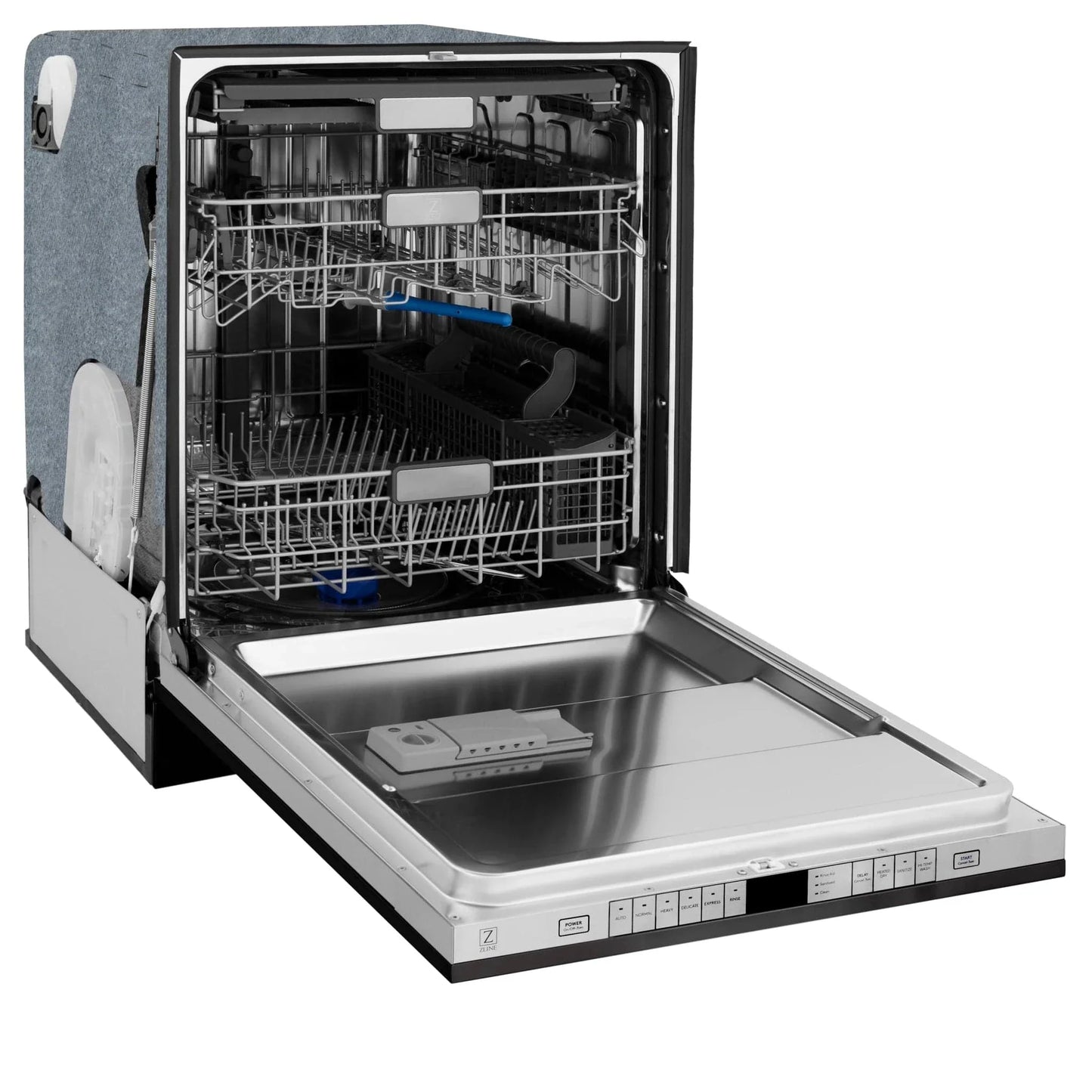 ZLINE 24" Monument, 3rd Rack Dishwasher, Blue Door, DWMT-BM-24