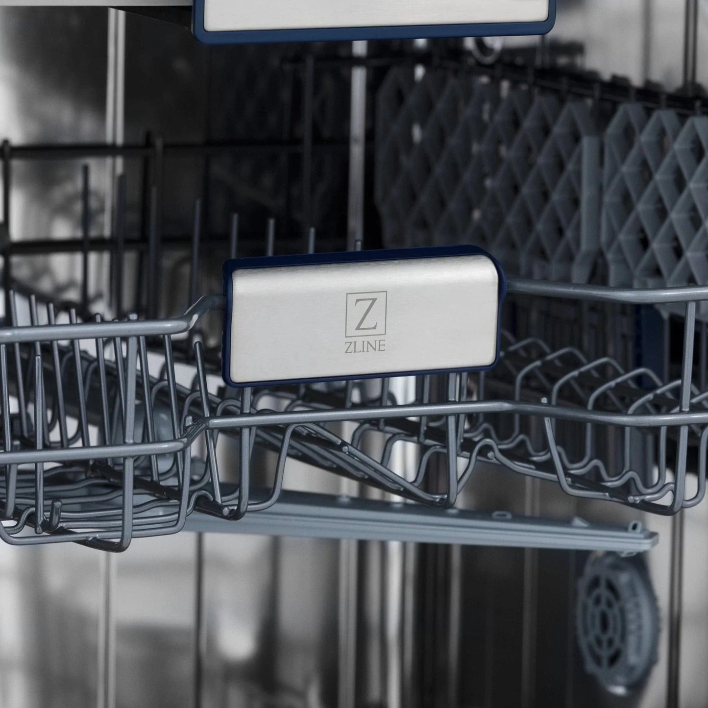 ZLINE 24" Tallac Series 3rd Rack Dishwasher Black Stainless Steel Tub DWV-BS-24