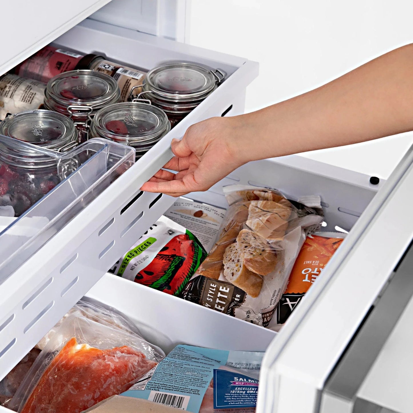 ZLINE 30" 16.1 cu. ft. Panel Ready Built-In 2-Door Bottom Freezer Refrigerator with Internal Water and Ice Dispenser RBIV-30