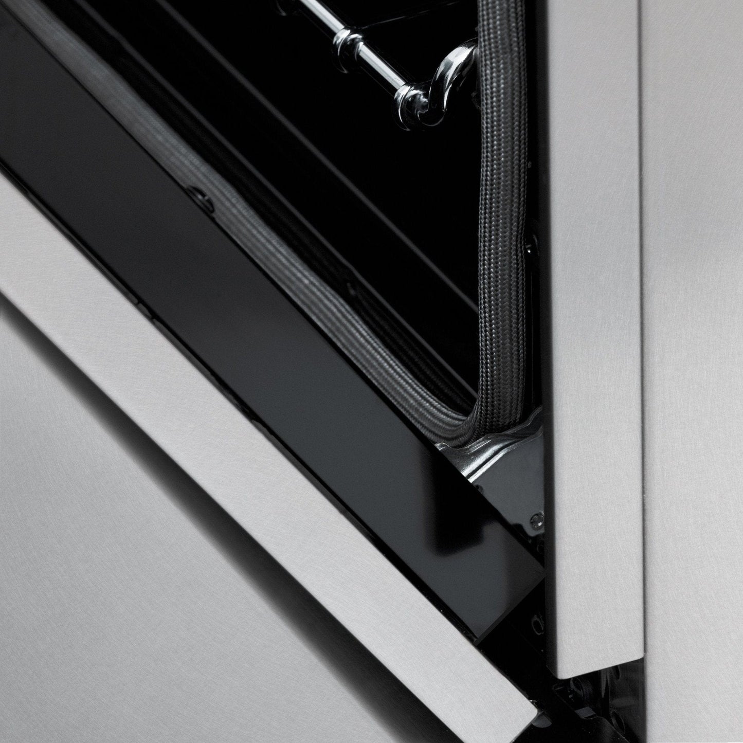 ZLINE 30" Autograph Dual Fuel Range, DuraSnow Stainless, Gold, RASZ-SN-30-G