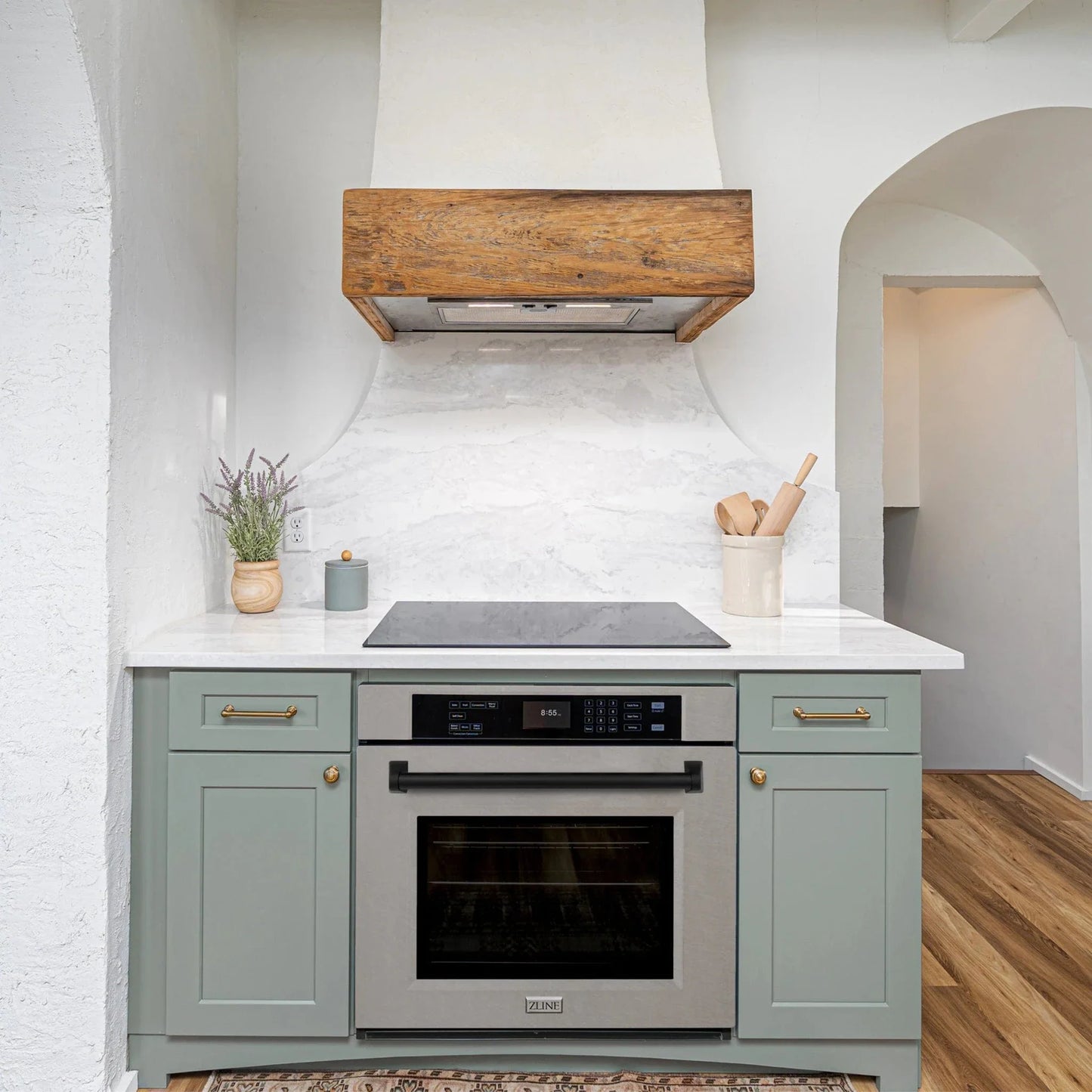 ZLINE 30" Autograph Edition Single Wall Oven with Self Clean and True Convection in Stainless Steel AWSZ-30-MB