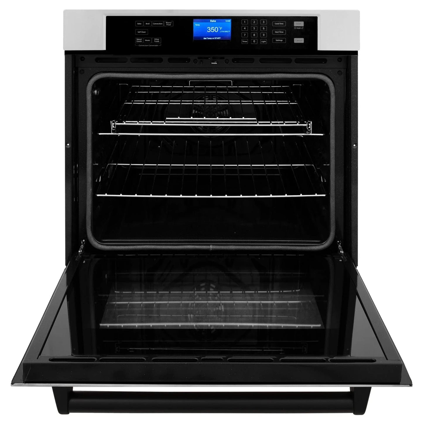 ZLINE 30" Autograph Edition Single Wall Oven with Self Clean and True Convection in Stainless Steel AWSZ-30-MB