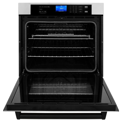 ZLINE 30" Autograph Edition Single Wall Oven with Self Clean and True Convection in Stainless Steel AWSZ-30-MB