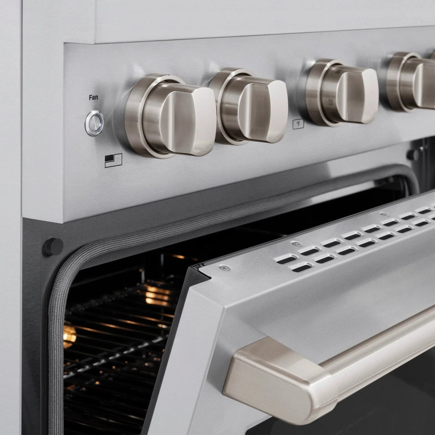 ZLINE 30 in. 4.2 cu. ft. 4 Burner Gas Range with Convection Gas Oven in Stainless Steel, SGR30