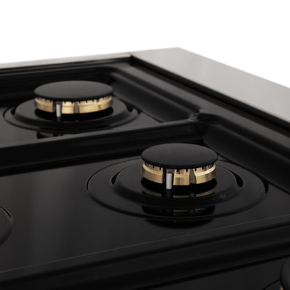 ZLINE 36" Autograph Dual Fuel Range, Stainless Steel, RAZ-36-MB