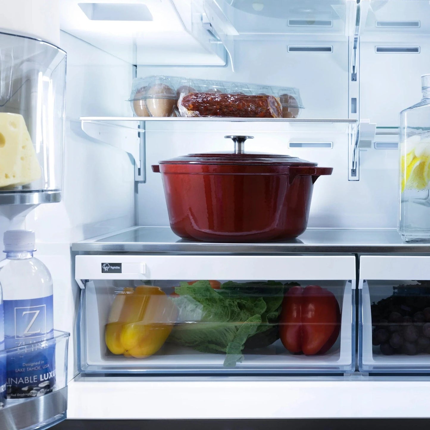 ZLINE 36" Autograph French Door Refrigerator with Water and Ice Dispenser in  Black Stainless Steel RFMZ-W-36-BS-G