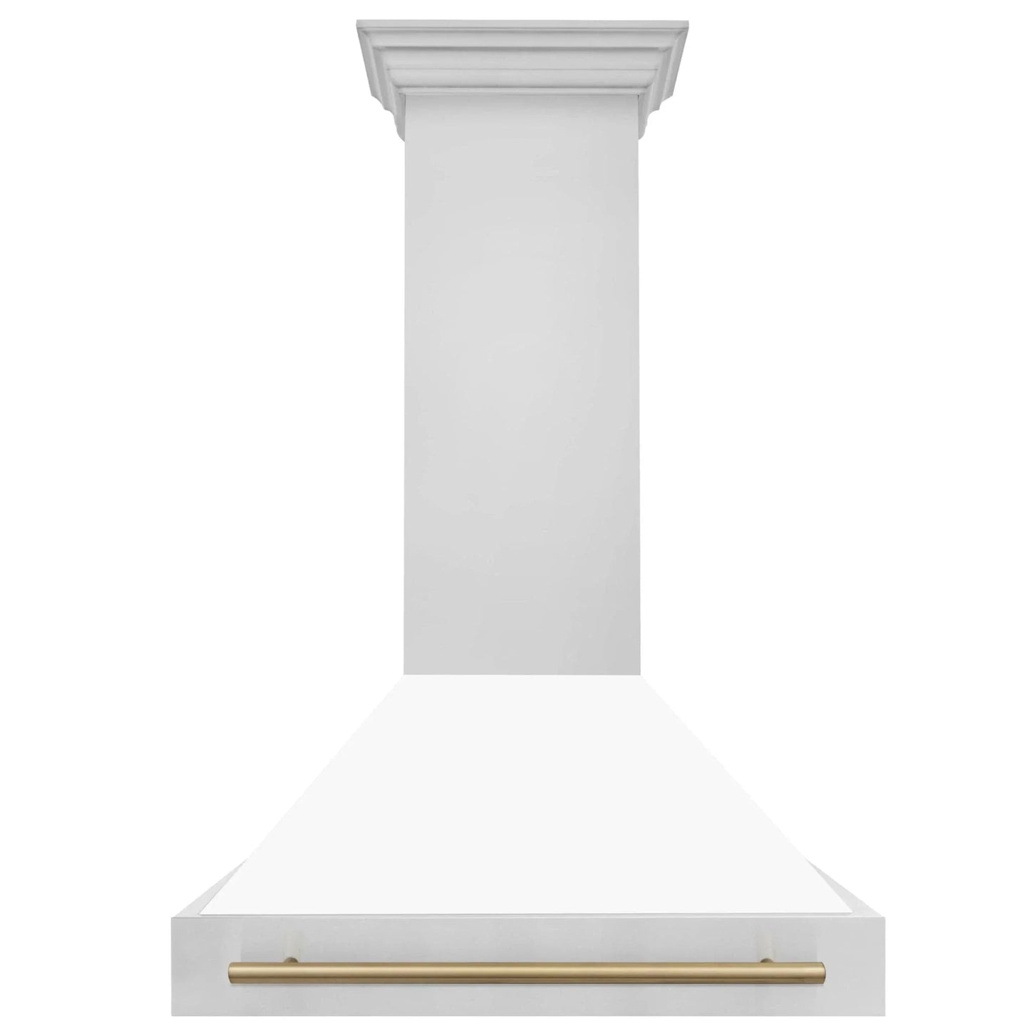 ZLINE 36"Stainless Steel Range Hood, White Matte Shell, 8654STZ-36-CB