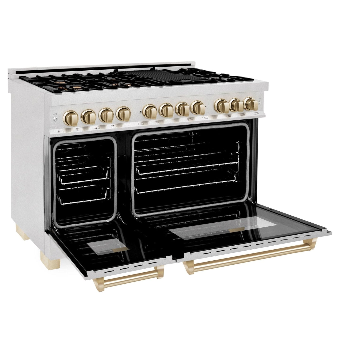 ZLINE 48" Autograph Edition Dual Fuel Range, DuraSnow, RASZ-SN-48-G
