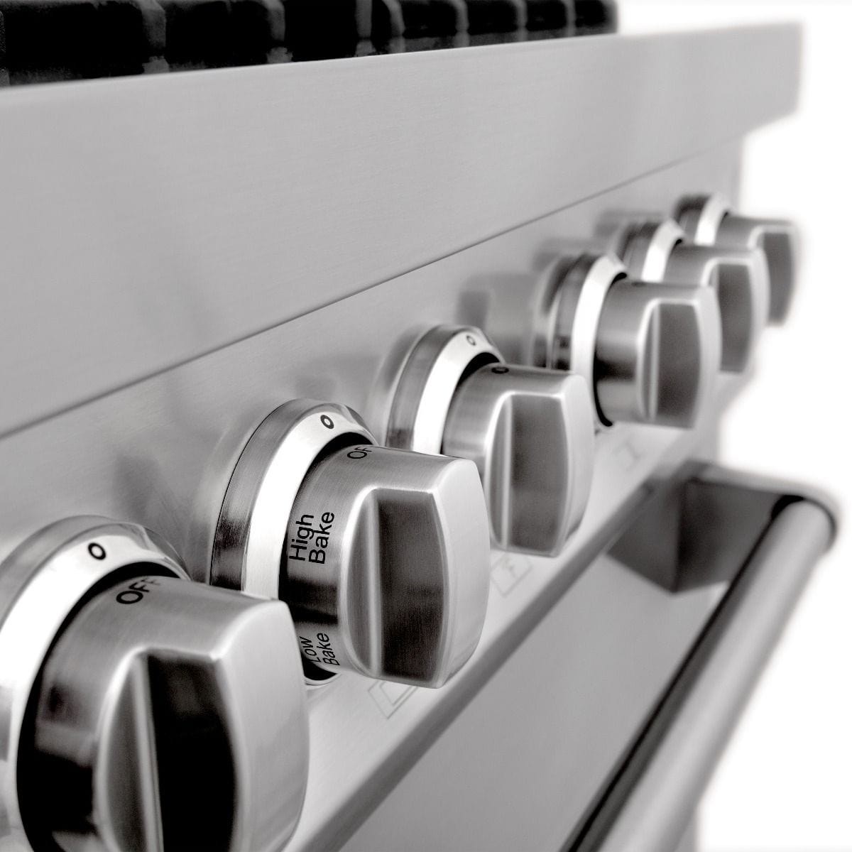 ZLINE 48" Stainless Steel 6.0 cu.ft. 7 Gas Burner/Electric Oven Range with Griddle RA48