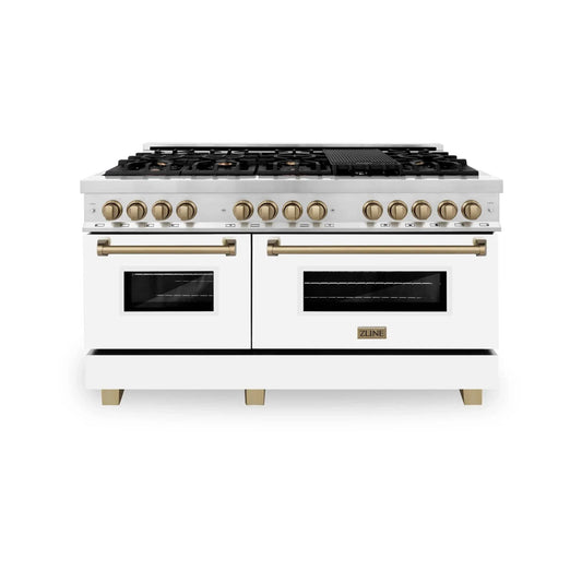 ZLINE 60" Autograph Edition, 7.4 cu. ft. Dual Fuel Range, RAZ-WM-60-CB