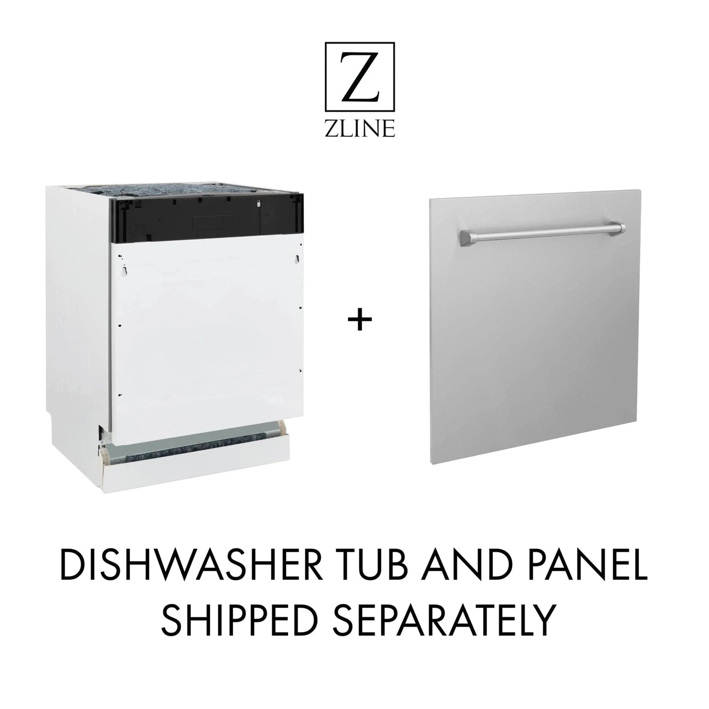 ZLINE Autograph 18" DuraSnow Dishwasher, Gold Handle DWVZ-SN-18-G