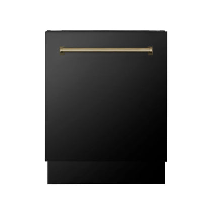 ZLINE Autograph 24" Dishwasher Black Stainless, DWVZ-BS-24-CB