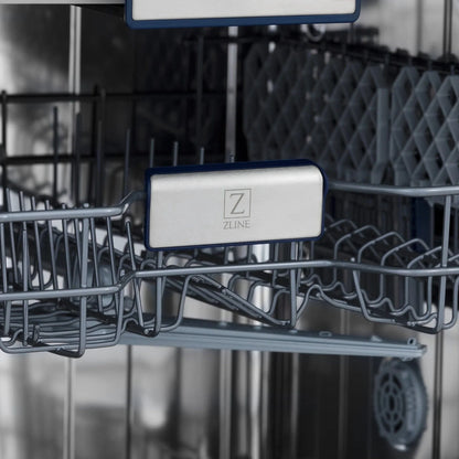 ZLINE Autograph 24" Dishwasher Black Stainless, DWVZ-BS-24-CB