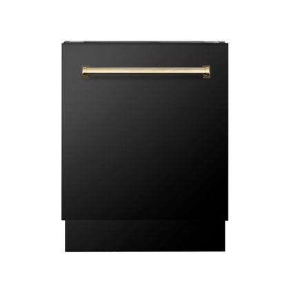 ZLINE Autograph 24" Dishwasher Black Stainless, DWVZ-BS-24-G